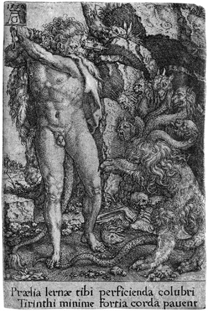 Lot 5477, Auction  112, Aldegrever, Heinrich, Herkules kämpft mit der Hydra von Lerna