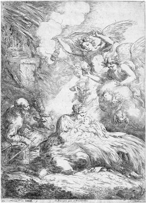 Lot 5497, Auction  112, Biscaino, Bartolomeo, Die Geburt Christi mit den Engeln