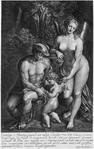 Los 5616 - Jode, Arnold de - Merkur und Venus unterweisen Amor.  - 0 - thumb