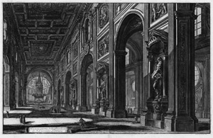 Lot 5656, Auction  112, Piranesi, Giovanni Battista, Veduta interna della Basilica di San Giovanni Laterano