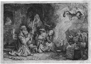 Lot 5664, Auction  112, Rembrandt Harmensz. van Rijn, Der Engel vor der Familie des Tobias verschwindend
