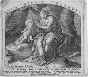Lot 5672, Auction  112, Sadeler I, Johannes, Die Madonna von Reggio mit Kind 