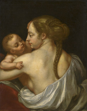 Los 6047 - Österreichisch - Umkreis - um 1660. Junge Mutter mit Kind - 0 - thumb