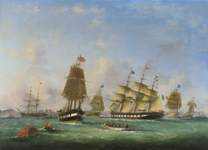 Lot 6122, Auction  112, Valle, Pietro della - zugeschrieben, Segelschiffe auf Reede vor der italienischen Küste
