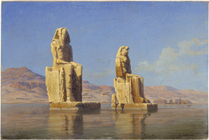 Lot 6127, Auction  112, Sattler, Hubert, Die Memnonkolosse am Nil in Theben