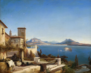 Lot 6136, Auction  112, Scheuren, Caspar Johann Nepomuk, Blick auf den Lago Maggiore mit der Isola Bella