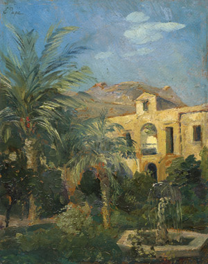 Lot 6148, Auction  112, Pape, Eduard Friedrich, Palmengarten auf Sizilien