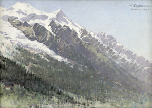 Lot 6190, Auction  112, Daux, Charles Edmund, Ansichten des Mont Blanc in Chamonix