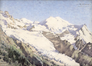 Los 6190 - Daux, Charles Edmund - Ansichten des Mont Blanc in Chamonix - 1 - thumb