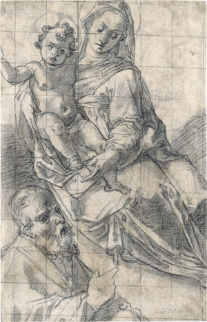 Lot 6414, Auction  112, Sabatini, Lorenzo, Die Madonna mit Kind und dem hl. Petronius