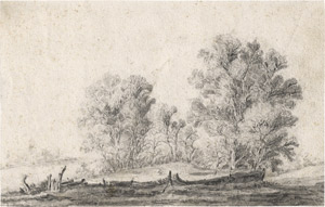 Lot 6441, Auction  112, Mosscher, Jacob van, Eine Baumgruppe in einer holländischen Landschaft