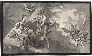 Los 6460 - Venezianisch - 18. Jh. Diana und Aktäon; Venus und Adonis - 1 - thumb