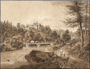 Lot 6507, Auction  112, Zingg, Adrian - Werkstatt, Ansicht von Schloss Rauenstein an der Röha im Erzgebirge