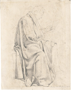Los 6529 - Scheffer von Leonhardshoff, Johann Evangelist - Der Bildhauer Johann Nepomuk Schaller im "venezianischen Mantel" - 0 - thumb
