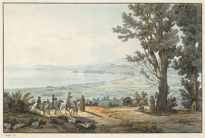 Lot 6552, Auction  112, Vianelli, Achille, Blick auf den Golf von Neapel von der Hermitage von San Salvatore aus gesehen