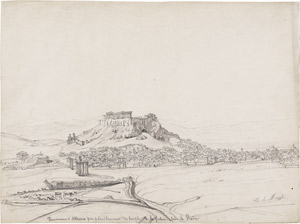 Lot 6578, Auction  112, Moncel, Théodose Achille Louis du, Die Akropolis in Athen mit dem Olympieion und dem Hadrianstor
