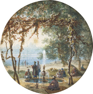Lot 6581, Auction  112, Mayer, Auguste-Etienne-François, Orientalischer Garten am Bosporus