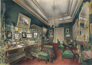 Lot 6591, Auction  112, Französisch, um 1855-60. Salon im Stil Napoléon III. mit grünen Fauteuils