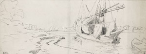 Lot 6623, Auction  112, Müller, Leopold Carl, Flussboot auf dem Nil