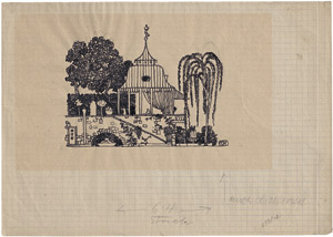 Los 6671 - Hoffmann, Josef - Entwurf für einen Gartenpavillon - 0 - thumb