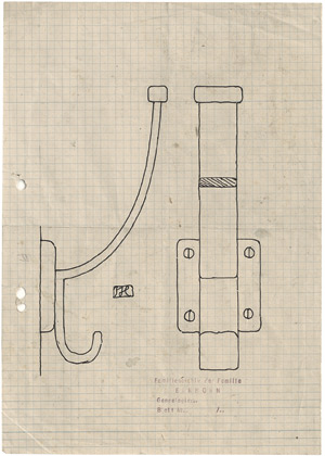 Los 6672 - Hoffmann, Josef - Entwurf für einen Huthaken - 0 - thumb