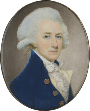 Lot 6829, Auction  112, Shirreff, Charles - zugeschrieben, Bildnis des Gouverneurs William Feilde in blauer Jacke mit gelber Weste und weißem Rüschenjabot