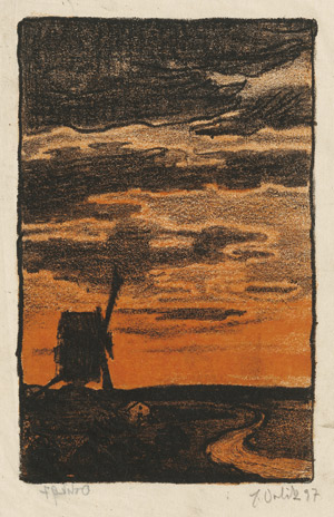 Lot 7293, Auction  112, Orlik, Emil, Windmühle in Dordrecht