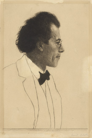 Lot 7298, Auction  112, Orlik, Emil, Der Komponist Gustav Mahler
