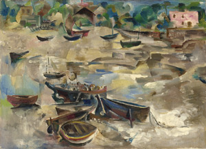 Lot 8232, Auction  112, Mayer-Marton, Georg, Boats at Low Tide (Beached Boats)