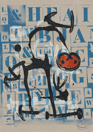 Lot 8242, Auction  112, Miró, Joan, Le Lettré - Rouge (Der Gebildete - Rot)