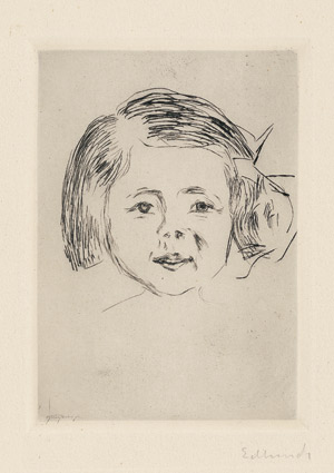 Lot 8247, Auction  112, Munch, Edvard, Kinderkopf (Herbert Esches Tochter)