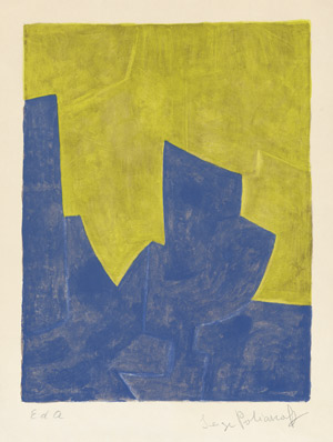 Lot 8289, Auction  112, Poliakoff, Serge, Composition bleue et jaune