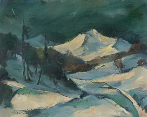 Lot 8304, Auction  112, Röhricht, Wolf, Winterliche Gebirgslandschaft
