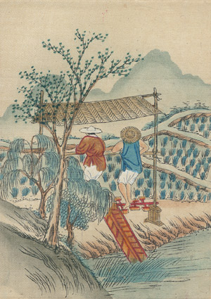 Lot 346, Auction  113, Picture story, of chinese old farming