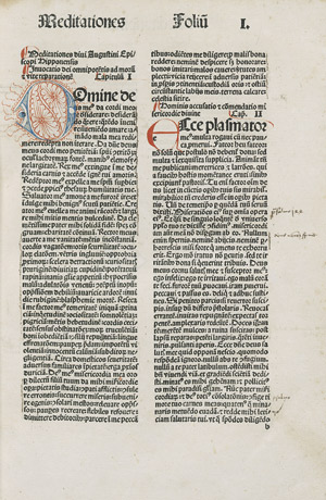Lot 1026, Auction  113, Augustinus, Aurelius, Opuscula plurima. Strassburg, Martin Flach, 20. III. 1489.