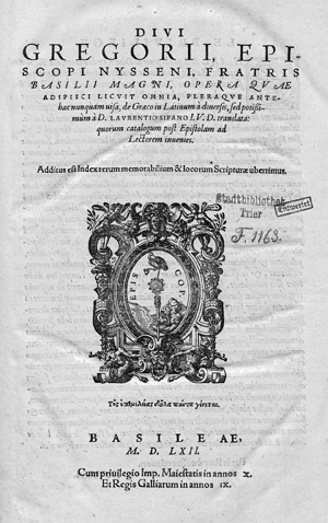 Lot 1144, Auction  113, Gregor von Nyssa, Opera quae adipisci licuit omnia