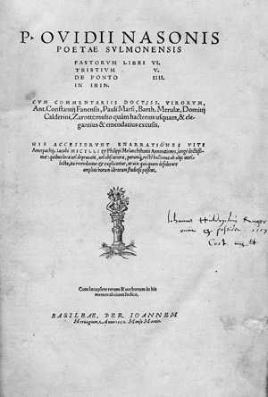 Lot 1218, Auction  113, Ovidius Naso, Publius, Fastorum libri VI. (et alia)