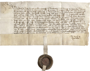 Lot 2201, Auction  113, Friedrich II., Markgraf und Kurfürst von Brandenburg, Urkunde 1439 in seinem Namen