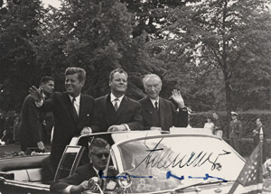 Lot 2253, Auction  113, Kennedy-Besuch in Berlin, Foto mit Adenauer und Brandt