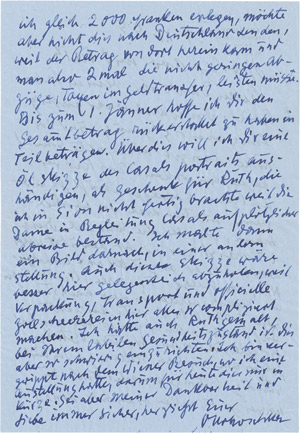 Lot 2320, Auction  113, Kokoschka, Oskar, Brief 1955 + Umschlag