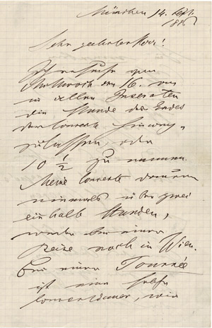 Lot 2381, Auction  113, Strauß, Eduard, Brief 1896