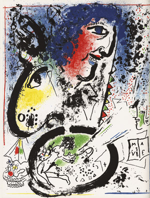Lot 3075, Auction  113, Cain, Julien und Chagall, Marc - Illustr., Chagall Lithograph III