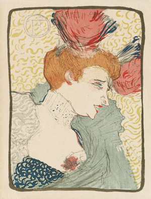 Lot 3490, Auction  113, Toulouse-Lautrec, Henri de, Mademoiselle Marcelle Lender, en Buste