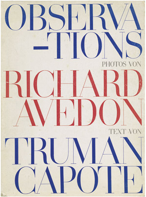Lot 3671, Auction  113, Avedon, Richard, Observations