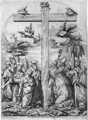 Lot 5017, Auction  113, Beatrizet, Nicolas, Die Anbetung des Kreuzes
