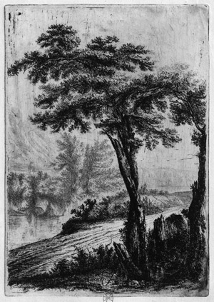 Lot 5131a, Auction  113, Heusch, Willem de, Die drei Bäume am Waldweg