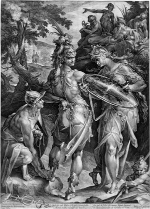 Lot 5172, Auction  113, Muller, Jan Harmensz., Minerva und Merkur übergeben Perseus die Waffen und befestigen die Flügel an seinen Schuhen