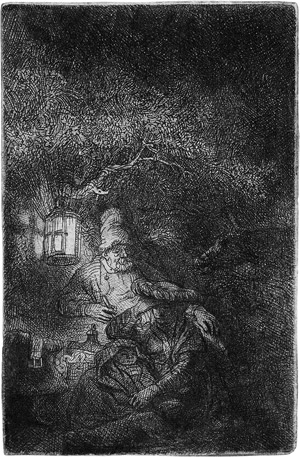 Lot 5205, Auction  113, Rembrandt Harmensz. van Rijn, Die Ruhe auf der Flucht (Nachtstück)