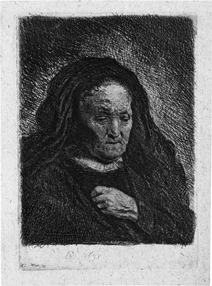 Lot 5226, Auction  113, Rembrandt Harmensz. van Rijn, Rembrandts Mutter, mit der Hand auf der Brust