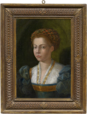 Lot 6019, Auction  113, Emilianisch, 16. Jh. Bildnis einer jungen Frau 